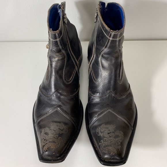 Rock Lines Mark Nason Traxx Dragon Boots Leather Mens Size 10 - Picture 2 of 15